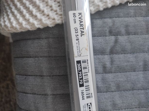 Lot De 2 Capuchons Gris De Rechange Compatibles Rails IKEA KVARTAL 3 Voies - Fabriqué En Allemagne, Plastique PLA