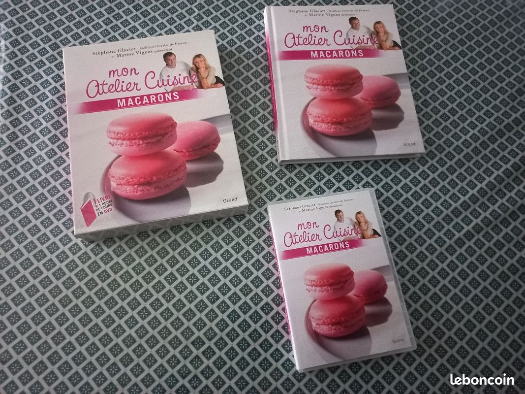 Coffret livre mon atelier cuisine macarons + 1h de cours (image 1)