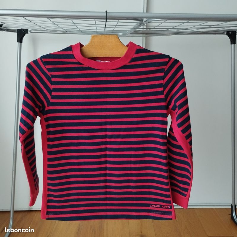 Haut Fille Style Marin - Jacadi - Taille 10 Ans - Rouge - Occasion Très Bon état - Idée Cadeau