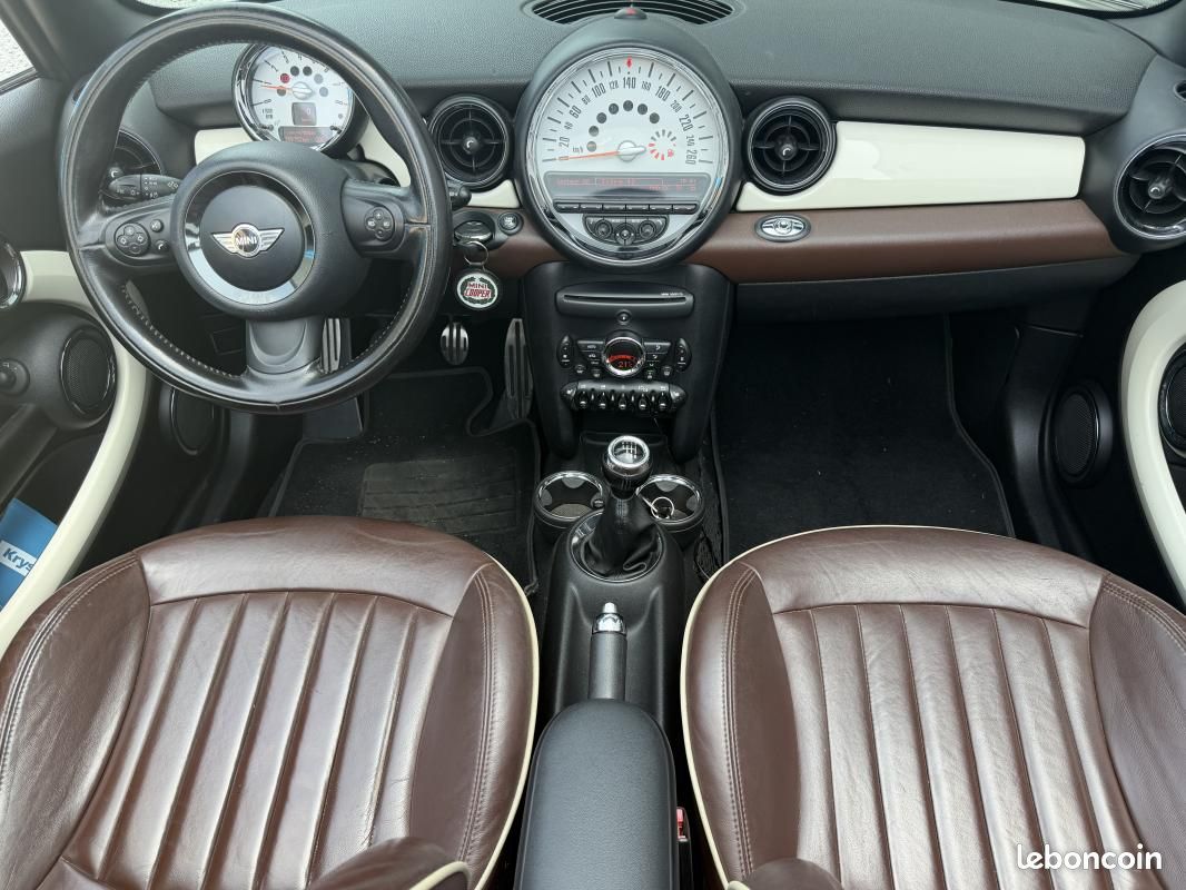 Mini Cooper S R57 CABRIOLET 1.6 184 CH PACK CHILI BVM6 / SUPERBE ETAT (image 9)