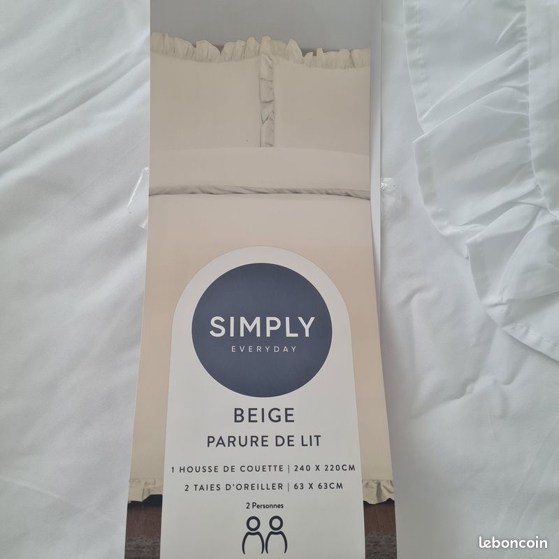 Parure de lit beige (image 3)