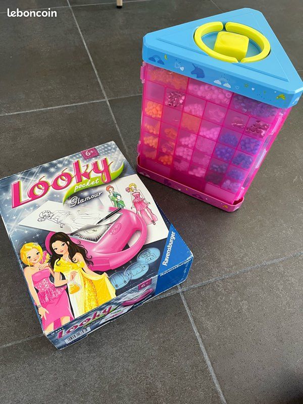 Coffret perles et jeux dessin filles (image 1)