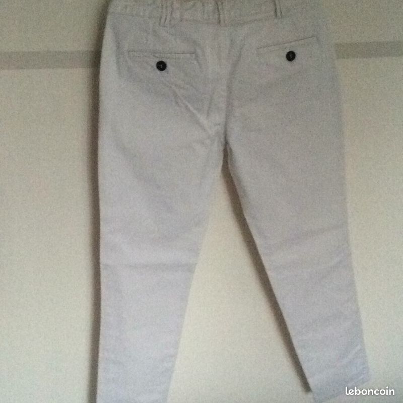 Pantalons slim, cigarette Mango 38 (M, T2) (image 3)