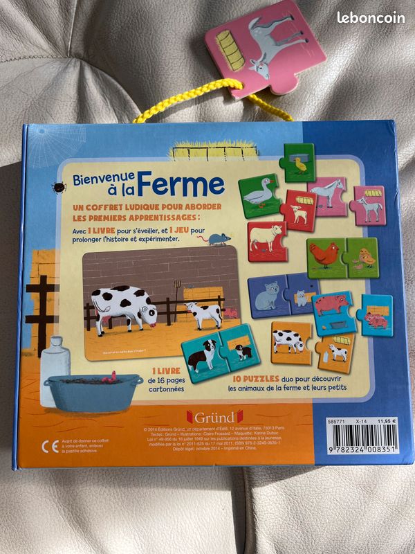 Puzzle + livre éveil la ferme (image 2)