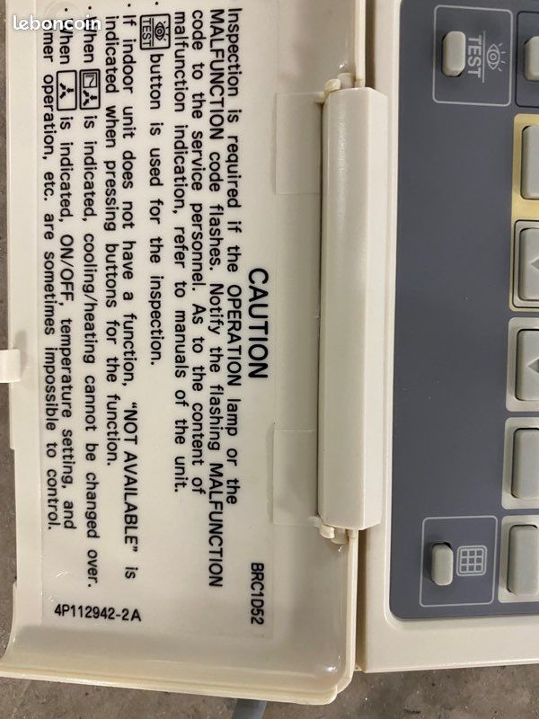 Télécommande daikin (image 2)