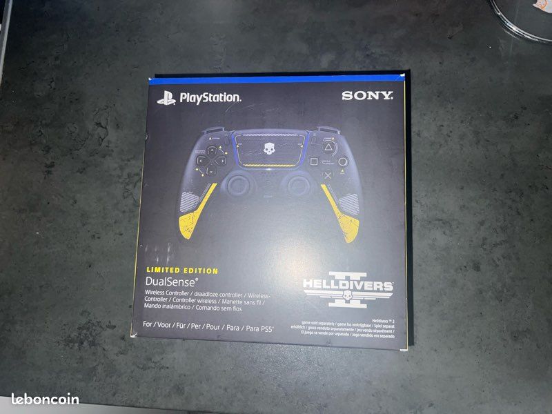 Manette PS5 Helldivers 2 – Édition Limitée, Neuve Sous Blister