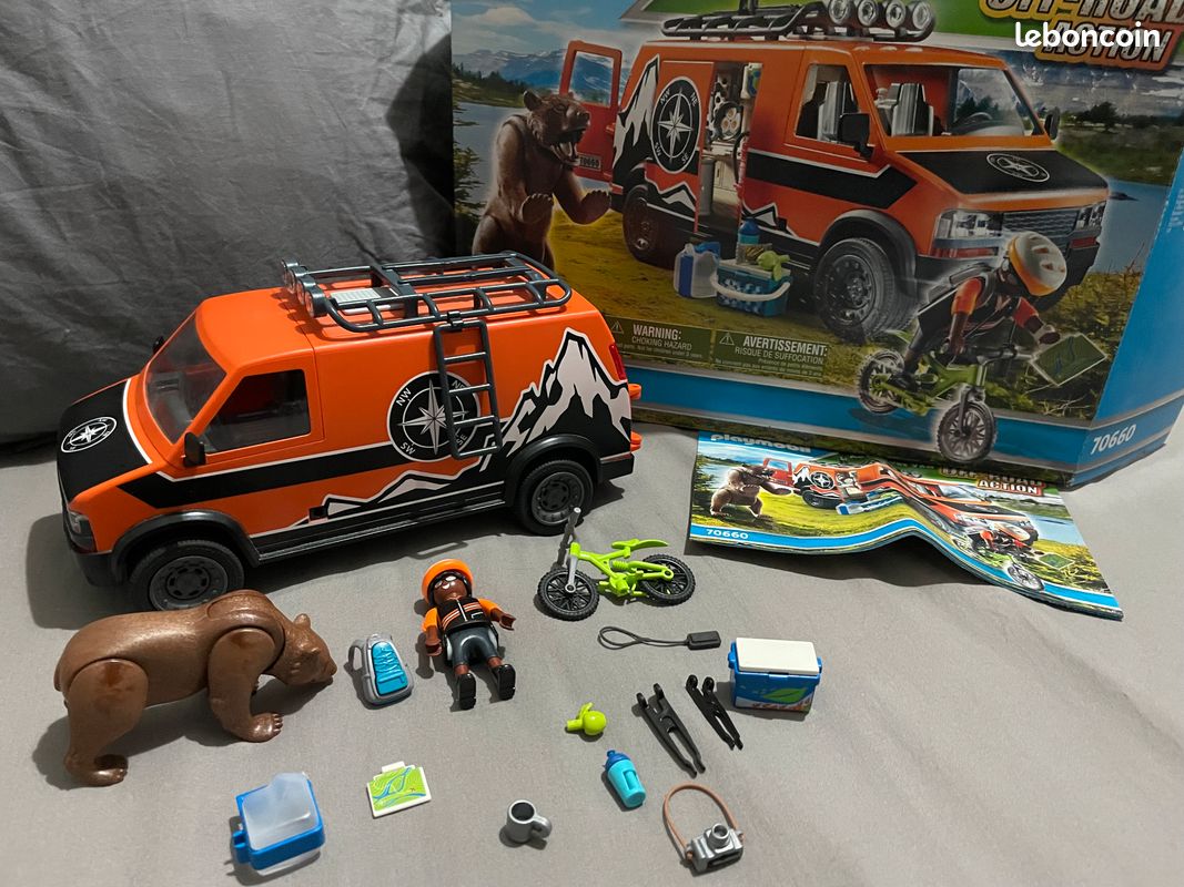 Playmobil 70660 Camping car aventure ours Jeux Jouets
