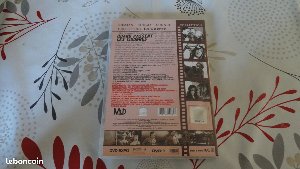 DVD Quand Passent Les Cigognes 1957 film russe-soviétique NEUF (image 2)