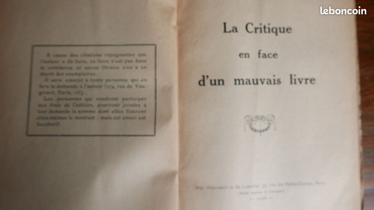 La critique en face d'un mauvais livre J Guiraud (image 1)