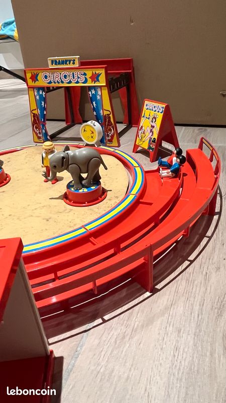 Boîte PLAYMOBIL Cirque N°3553 – Vintage 1983 – Complète Avec Arènes Et éléphants
