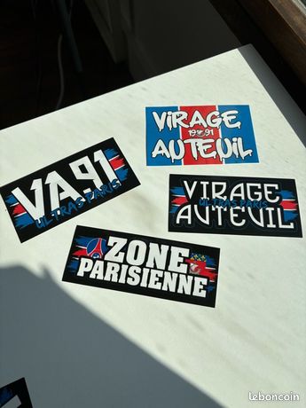ile-de-France, Paris, VA91 sticker, Virage Auteuil, Ultras, Paris-Saint