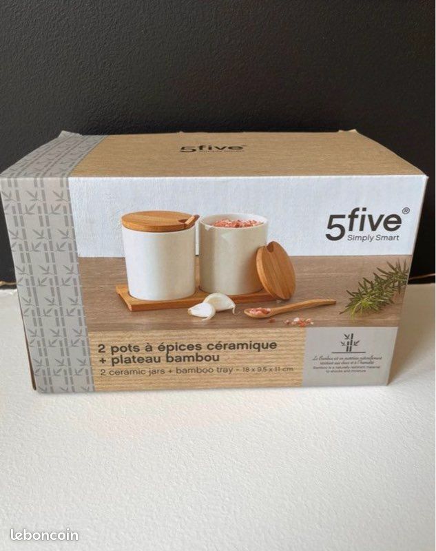 2 pots à épices en céramique Neufs (image 1)