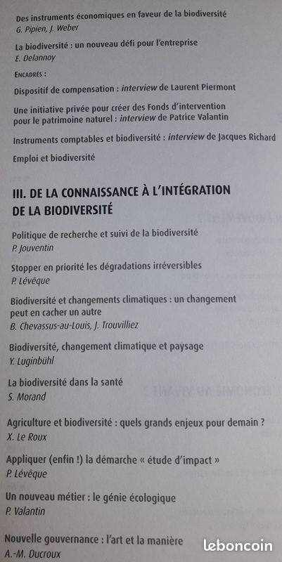 "Humanité et Biodiversité" - Manifeste pour une Nouvelle Alliance - Ed. Descartes & Cie / Ligue ROC (2009) (image 4)