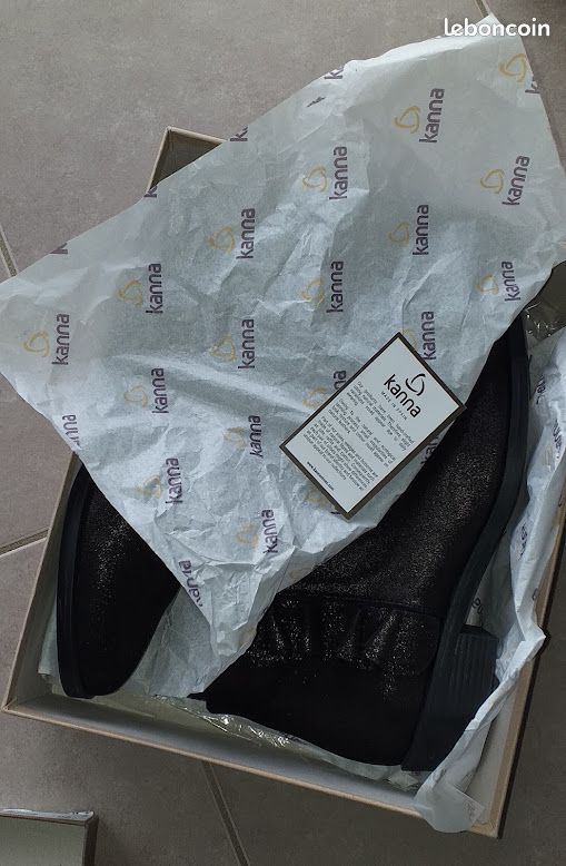 Bottines Kanna noir brillant taille 39 (image 5)