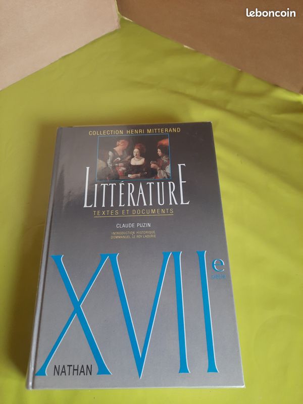LITTÉRATURE XVIIe SIECLE COLLECTION HENRI MITTERAND (image 1)