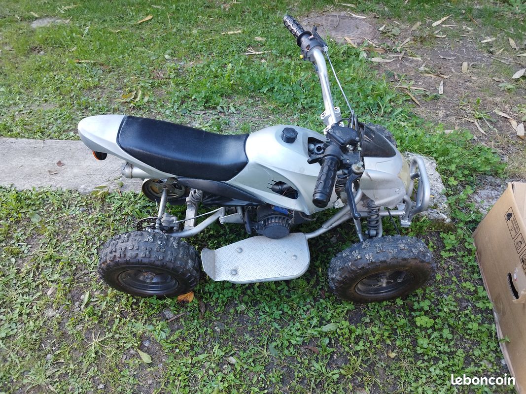 Mini quad thermique à remettre en route pocket bike 50cc ?? Sport