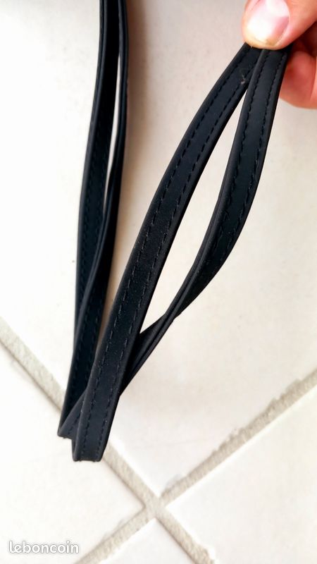 Sac à main international Scapin noir nylon TBE (image 13)