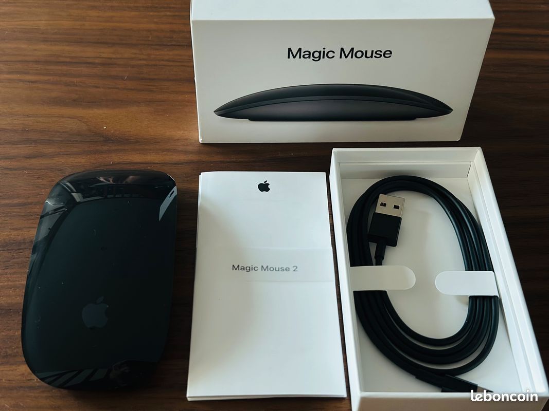 Souris Magic Mouse 2 Apple Space Gray Neuf Bluetooth (image 3)