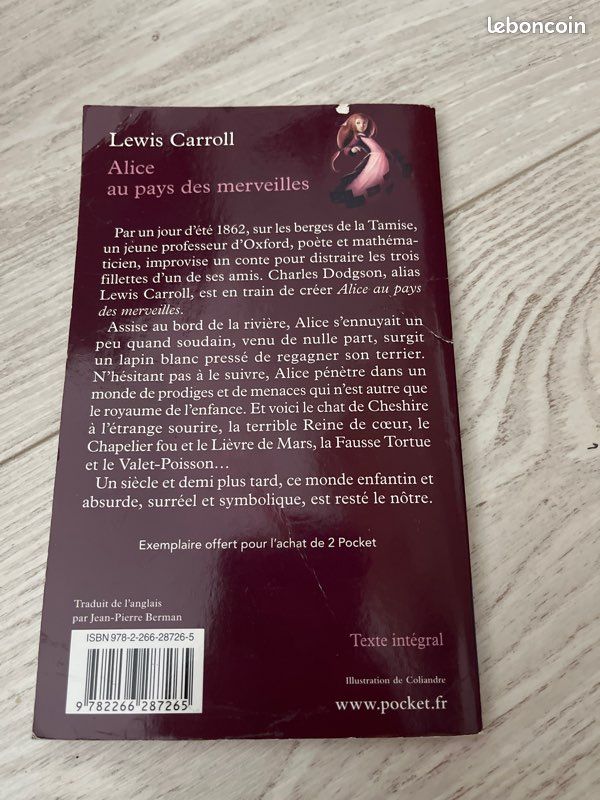 Livre Alice au pays des merveilles sans image (image 2)