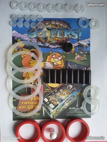 Flipper Williams Triple Strike - Kit Complet élastiques, Billes, Ampoules - Neuf
