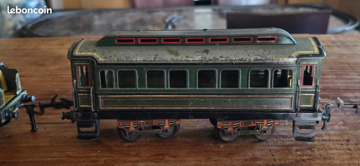 Train De Plancher CR Charles Rossignol Loco + Tender - Époque Bing-JEP, Mécanique, Occasion