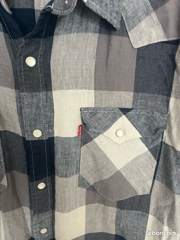 Chemise Rohan Sentry grise à carreaux manches longues avec