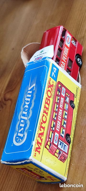 Ancienne miniature Matchbox Lesney Daimler superfast bus londonien (image 15)