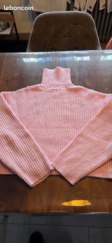 Pull Col Roulé Femme BCBGirls - Rose - Taille M - Acrylique - Neuf Avec étiquettes