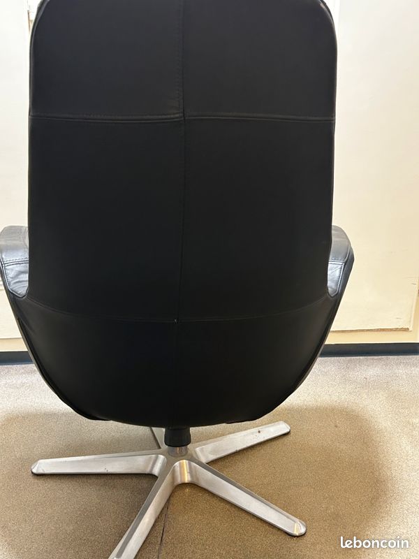 Lot de fauteuils et chaises vintage année 70 (image 4)