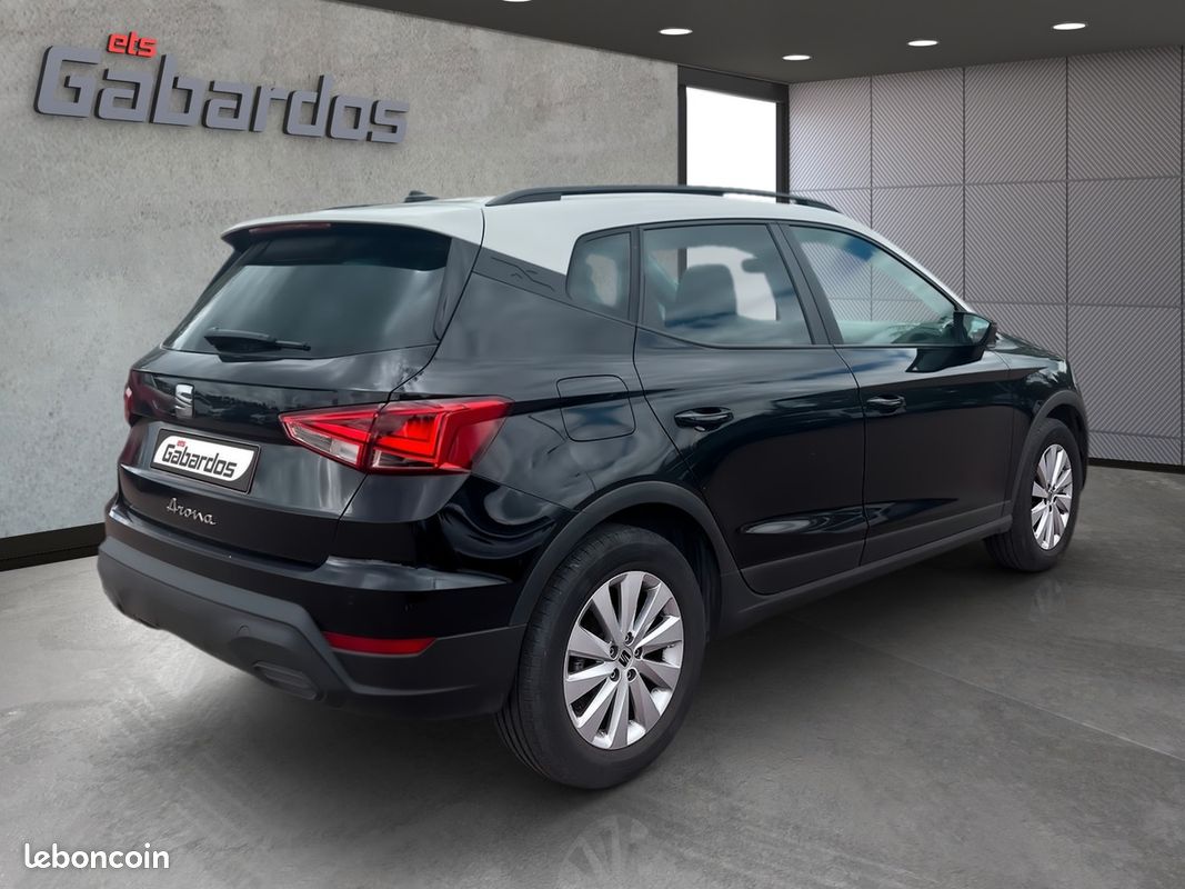 Seat Arona 1.0 TSI 115 BVM 6 STYLE EDITION SPECIAL PHASE 2 BI-TON NOIR METAL TOIT BLANC (image 8)