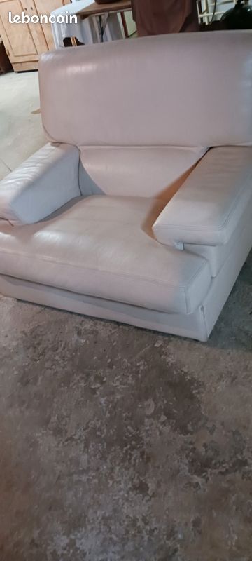 Fauteuil en cuir (image 1)