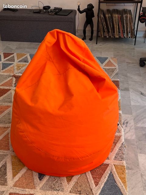 Poltrona Sacco Kawin Pouf Pouf Poltrona Pera Puff SACCO ARANCIONE