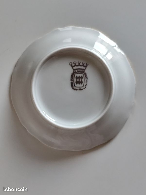 Lot 2 assiettes miniatures porcelaine de Monaco Prince Rainier III Grace Kelly & Nice Vintage (image 6)