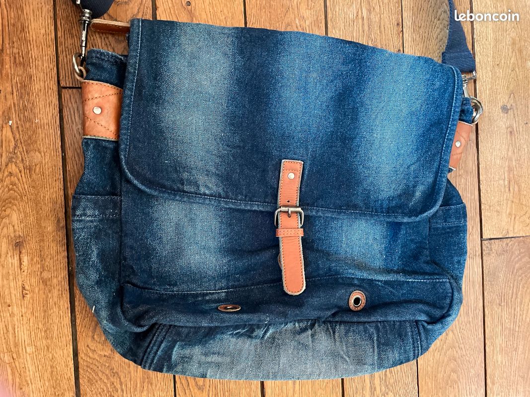Sac besace en jean Promod 38 cm x 38 cm Accessoires Bagagerie