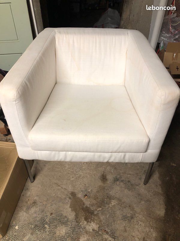 Fauteuil Klappsta IKEA blanc (image 1)