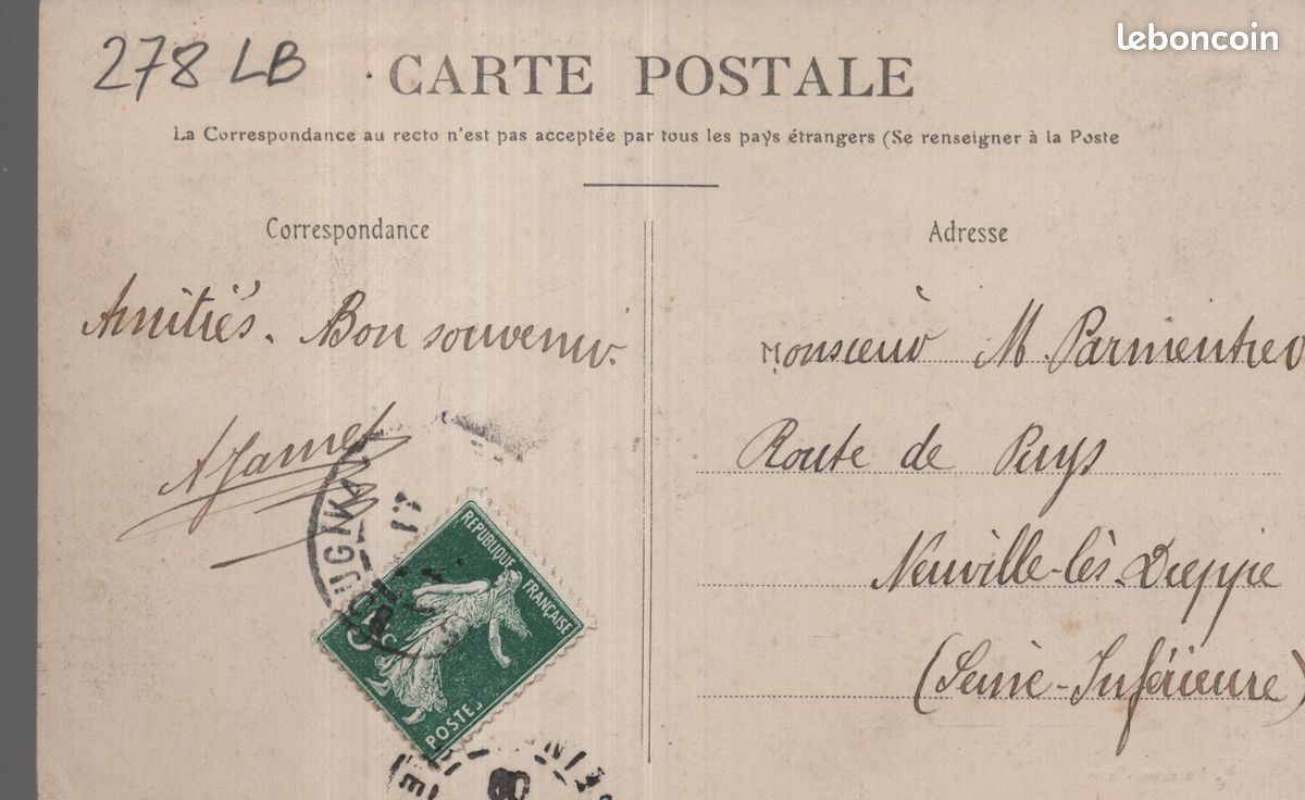 78 - YVELINES - CARTE POSTALE ANCIENNE CPA de MARLY LE ROI (réf.278 LB) (image 2)