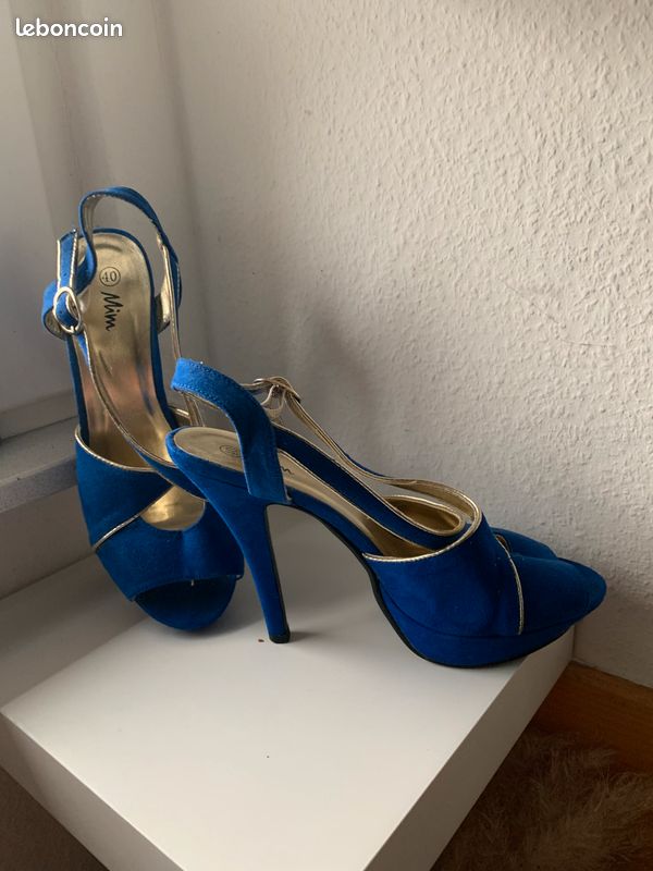 Escarpins Bleus Mim Shoes - Pointure 40 (image 5)