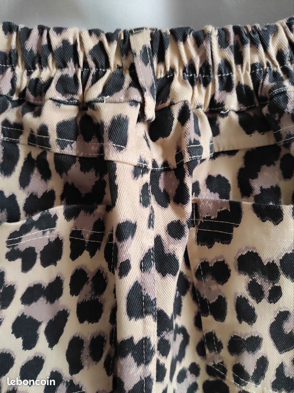 Pantalon Libertine Léopard En Soie - Taille M, Jambes Larges, Neuf Avec étiquettes
