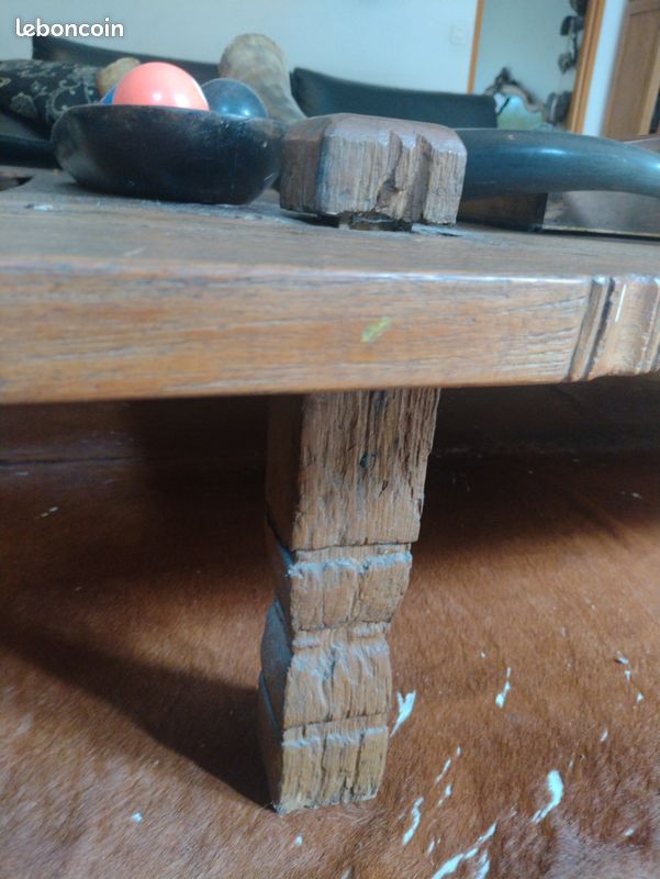 Grande table basse ancienne Indonésienne (image 4)