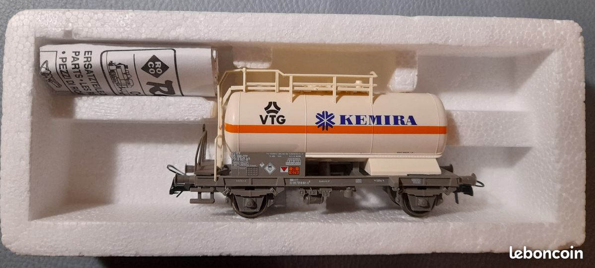 Wagon Citerne Roco VTG OMYA SNCB 67227 – Échelle HO, Parfait Pour Réseau Ferré Miniature