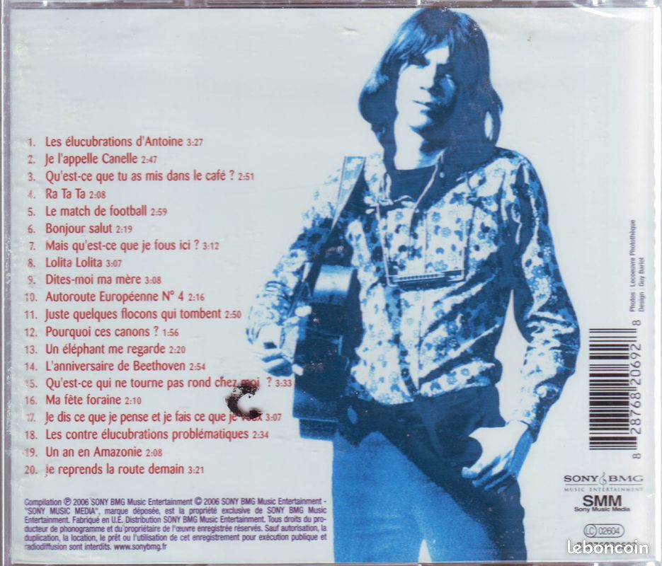 Antoine, ses plus grands succes ( cd album 20 titres neuf sous blister) (image 2)