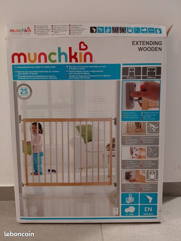 Barrière de sécurité enfant bois (image 1)
