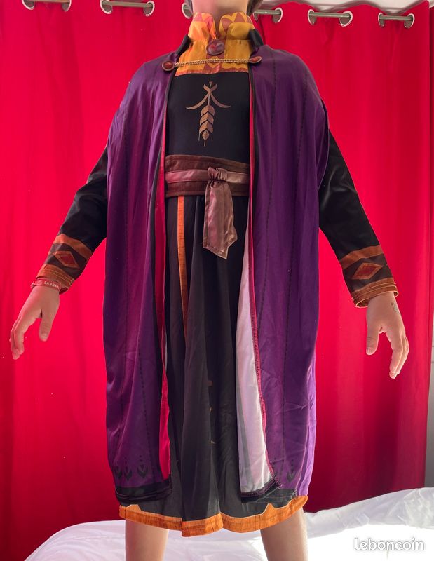 Costume 7-8 ans Disney Anna La Reine des Neiges 2 (image 1)