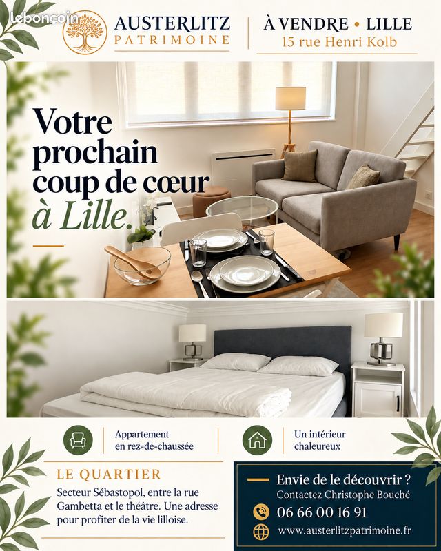 Appartement 1 pièce 16 m² · à Lille · 16 m² · 135 680 €