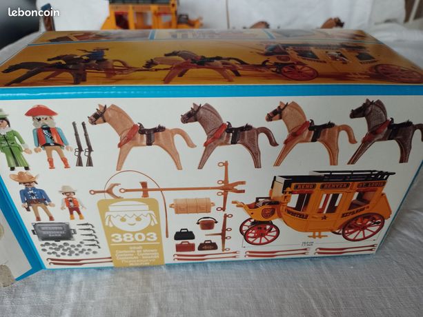 Playmobil 3803 Diligence Far West – Lot Cowboys, Vintage Occasion