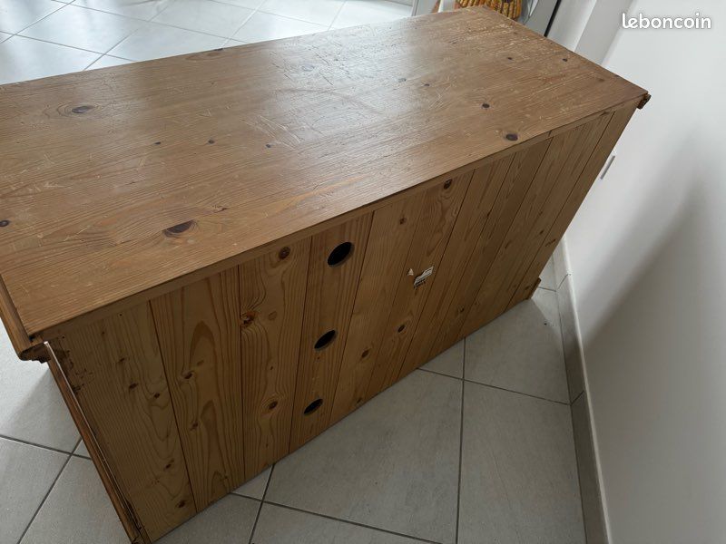 Meuble HIFI Pin massif marque Interior’s (image 4)