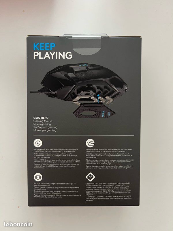 Souris filaire Logitech G502 HERO neuf jamais ouvert (image 2)