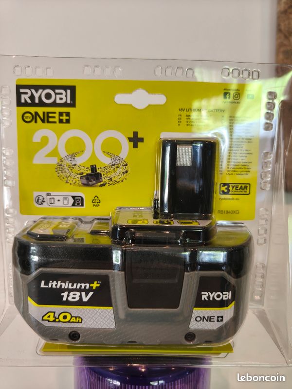 Ryobi - Batterie Lithium+ 18V One+ 4,0 Ah compacte - RB1840X (image 1)