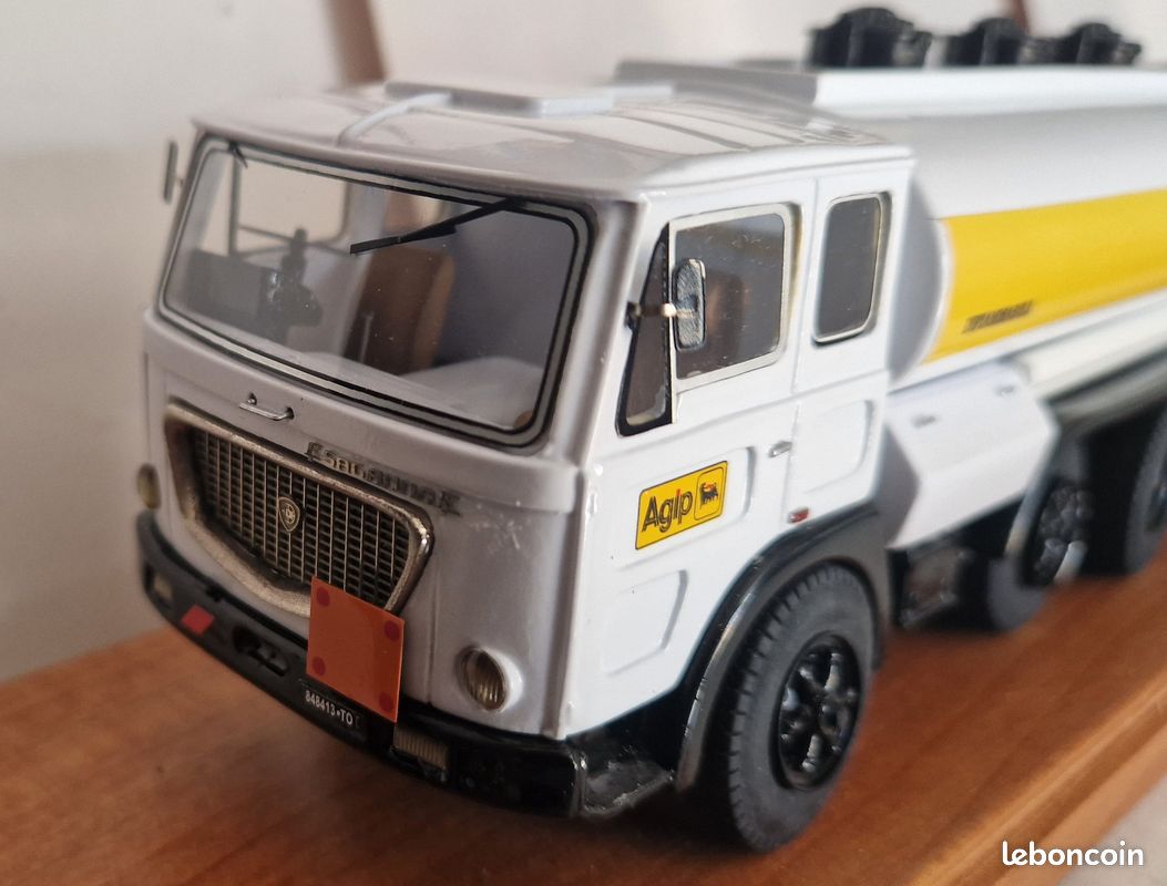 Miniature Gila Modelli 1/43 - Lancia Esagamma Citerne Agip Avec Remorque - Fait Main