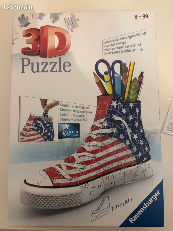 Puzzle 3D Sneaker - American Style (image 1)